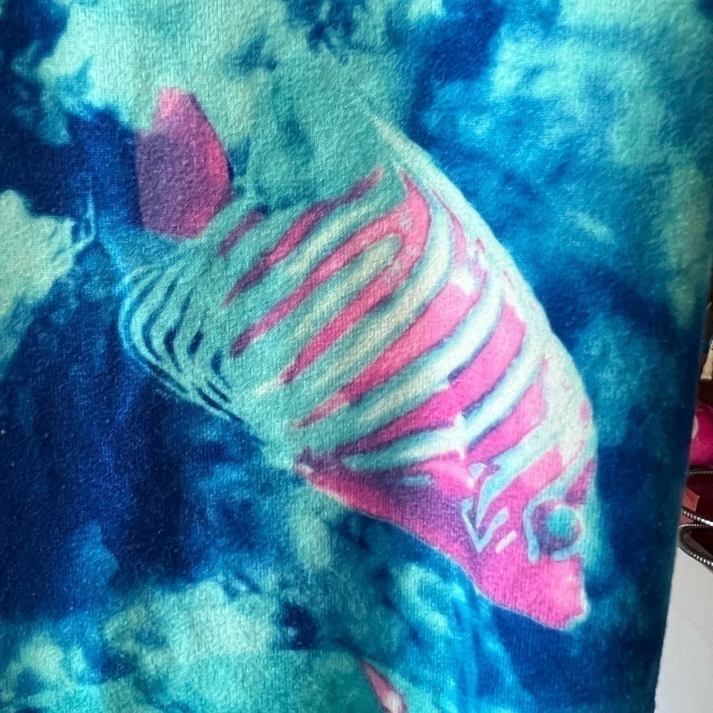 𝅺TROPICAL Fish Big girls Champion Leggings 14/16 - Picture 3 of 3